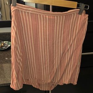 Orange wrap skirt